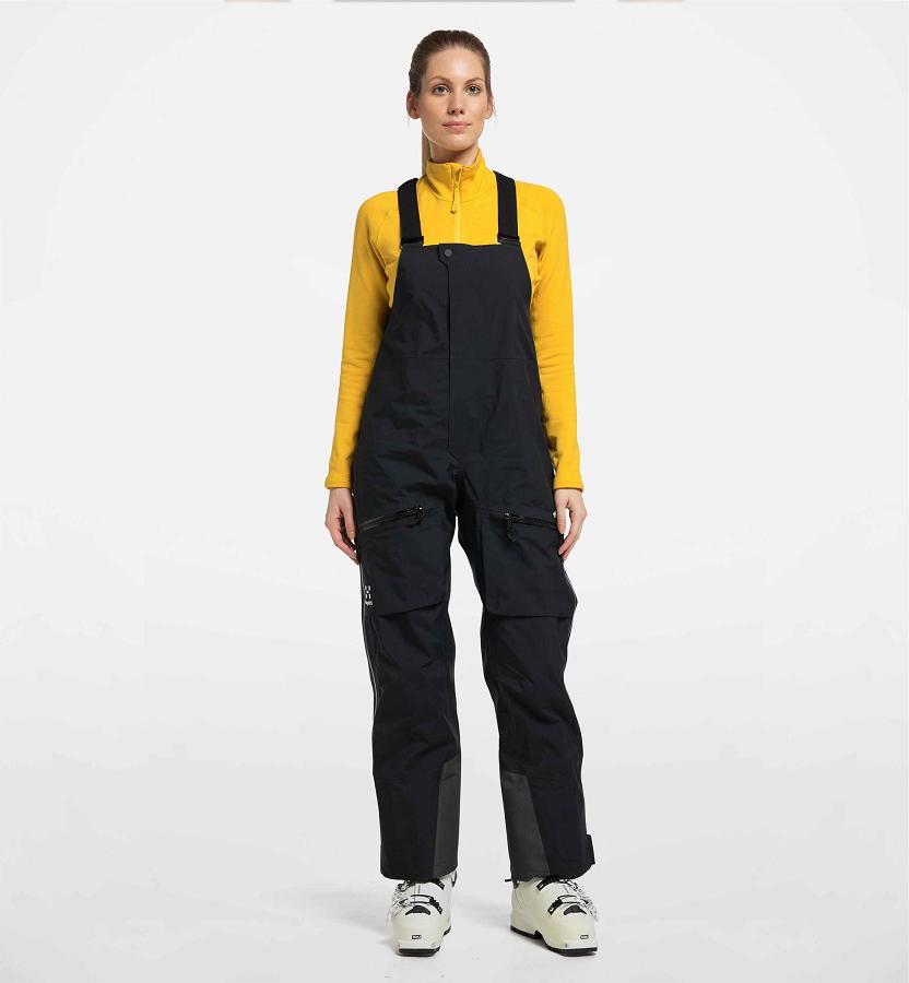 Haglöfs Womens Vassi GTX Pro Ski Pants Black New Zealand 68497OSDL